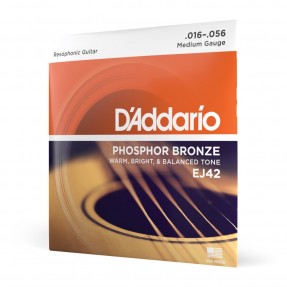 D'Addario EJ42 - Struny do gitary rezofonicznej (16-56) - 1