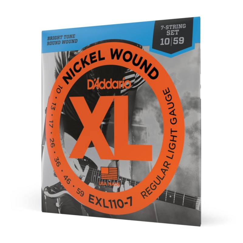 D'Addario EXL110-7 - Struny do gitary elektrycznej 7-strunowe (10-59) - 1 D'Addario EXL110-7 - Struny do gitary elektrycznej 7-strunowe (10-59) - 1