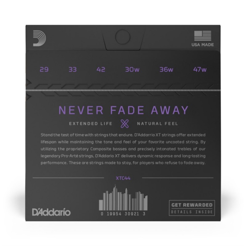D'Addario XTC44 XT - Struny Classical Silver Plated Copper - 3 D'Addario XTC44 XT - Struny Classical Silver Plated Copper - 3