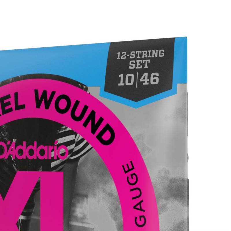 D'Addario EXL150 - Struny do gitary elektrycznej 12-strunowe (10-46) - 4 D'Addario EXL150 - Struny do gitary elektrycznej 12-strunowe (10-46) - 4