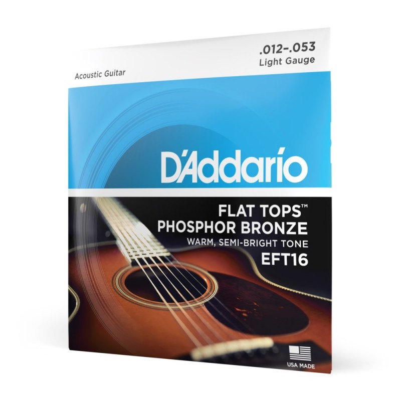 D'Addario EFT16 - Struny do gitary akustycznej (12-53) - 1