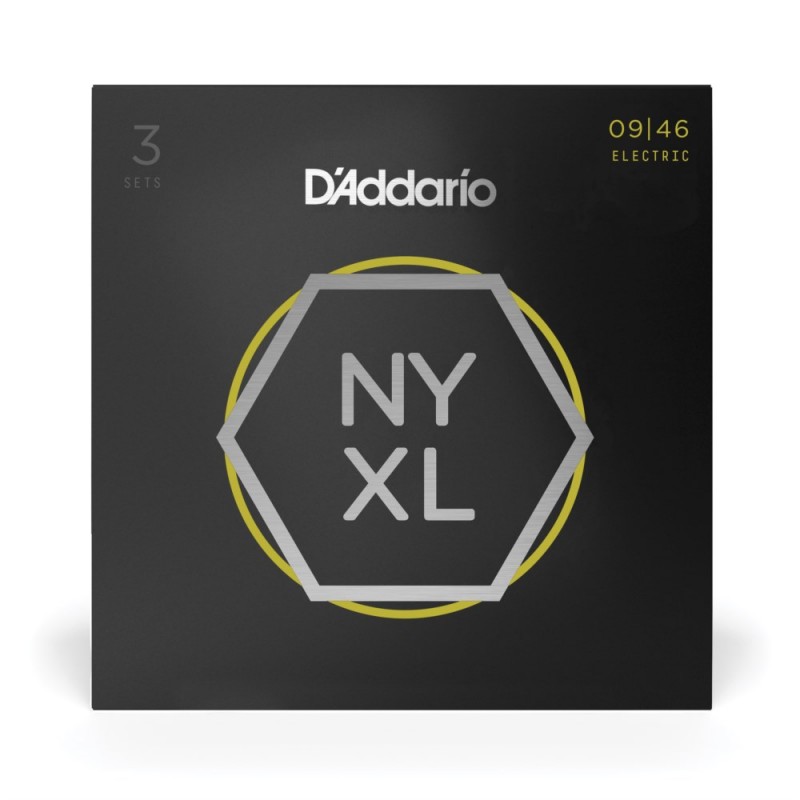 D'Addario NYXL0946-P - Struny do gitary elektrycznej (9-46, 3 kpl.) - 2 D'Addario NYXL0946-P - Struny do gitary elektrycznej (9-46, 3 kpl.) - 2