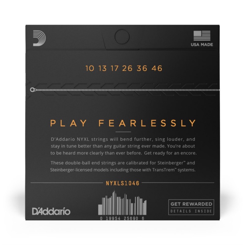 D'Addario NYXLS1046 - Struny do gitary elektrycznej (10-46) - 3 D'Addario NYXLS1046 - Struny do gitary elektrycznej (10-46) - 3