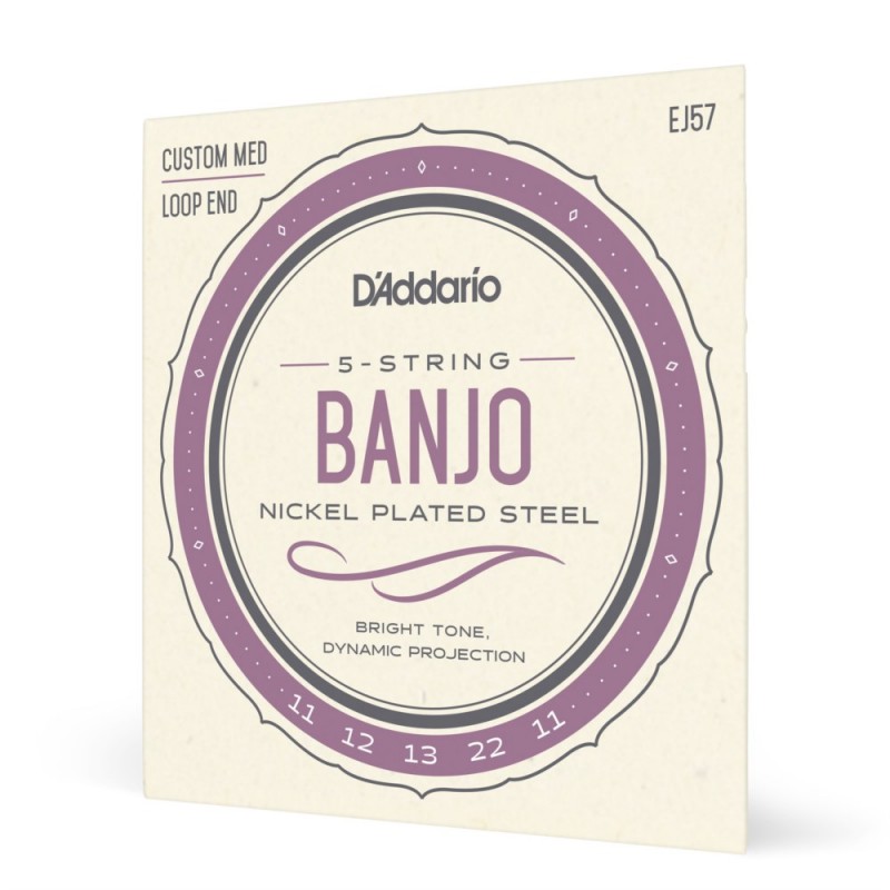 D'Addario EJ57 - Struny do banjo 5-strunowe (11-22) - 1 D'Addario EJ57 - Struny do banjo 5-strunowe (11-22) - 1