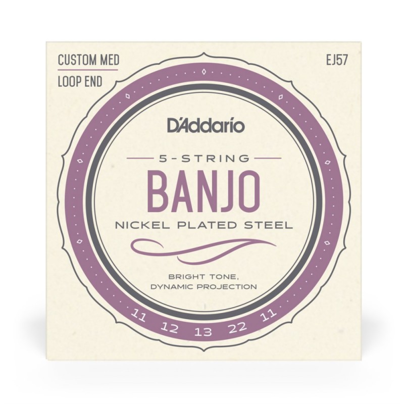 D'Addario EJ57 - Struny do banjo 5-strunowe (11-22) - 2 D'Addario EJ57 - Struny do banjo 5-strunowe (11-22) - 2