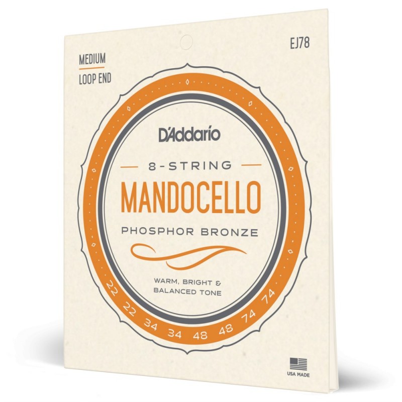 D'Addario J78 - Struny do Mandocello (22-74) - 1 D'Addario J78 - Struny do Mandocello (22-74) - 1