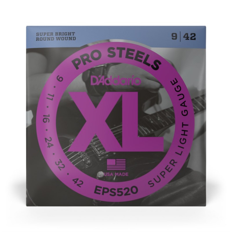 D'Addario EPS520 - Struny do gitary elektrycznej (09-42) - 2 D'Addario EPS520 - Struny do gitary elektrycznej (09-42) - 2