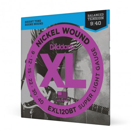 D'Addario EXL120BT - Struny do gitary elektrycznej (09-40) - 1