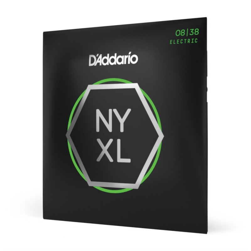 D'Addario NYXL0838 - Struny do gitary elektrycznej (8-38) - 1 D'Addario NYXL0838 - Struny do gitary elektrycznej (8-38) - 1