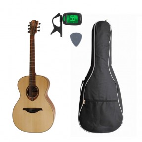 Gitara Akustyczna + Pokrowiec + Tuner + Kostka Zestaw 35 - 1