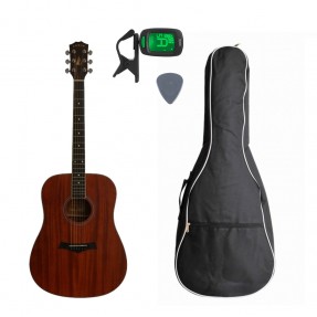Gitara Akustyczna + Pokrowiec + Tuner + Kostka Zestaw 39 - 1