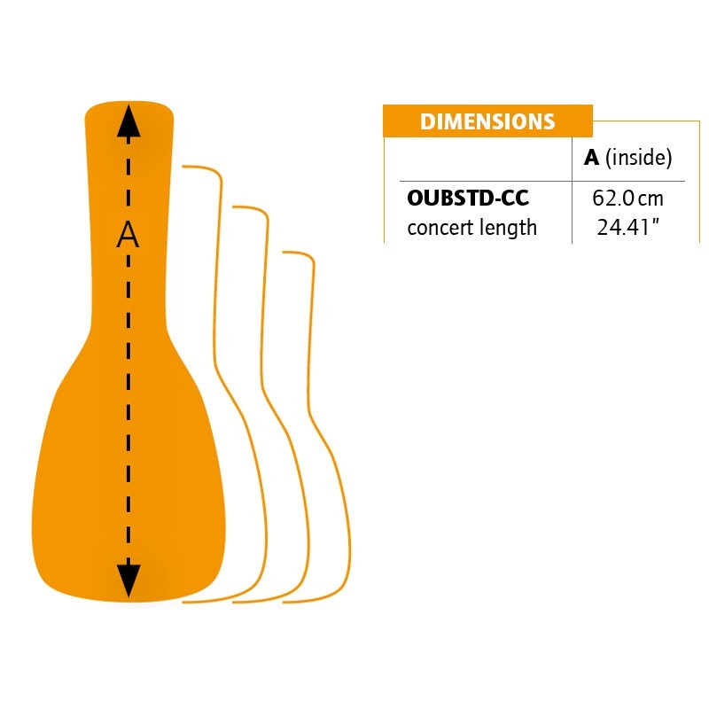 Ortega OUBSTD-CC - pokrowiec na ukulele koncertowe - 3