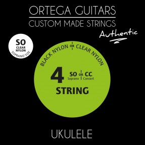 Ortega UKA-SO - struny do ukulele sopranowego (.024/.026) - 1
