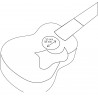 Ortega OWPSC-FMA - drewniany pickguard do ukulele - 3