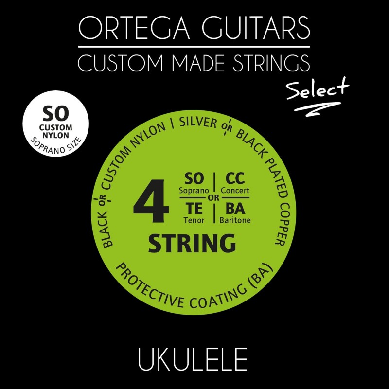 Ortega UKS-SO - struny do ukulele sopranowego (.024/.026) - 1 Ortega UKS-SO - struny do ukulele sopranowego (.024/.026) - 1