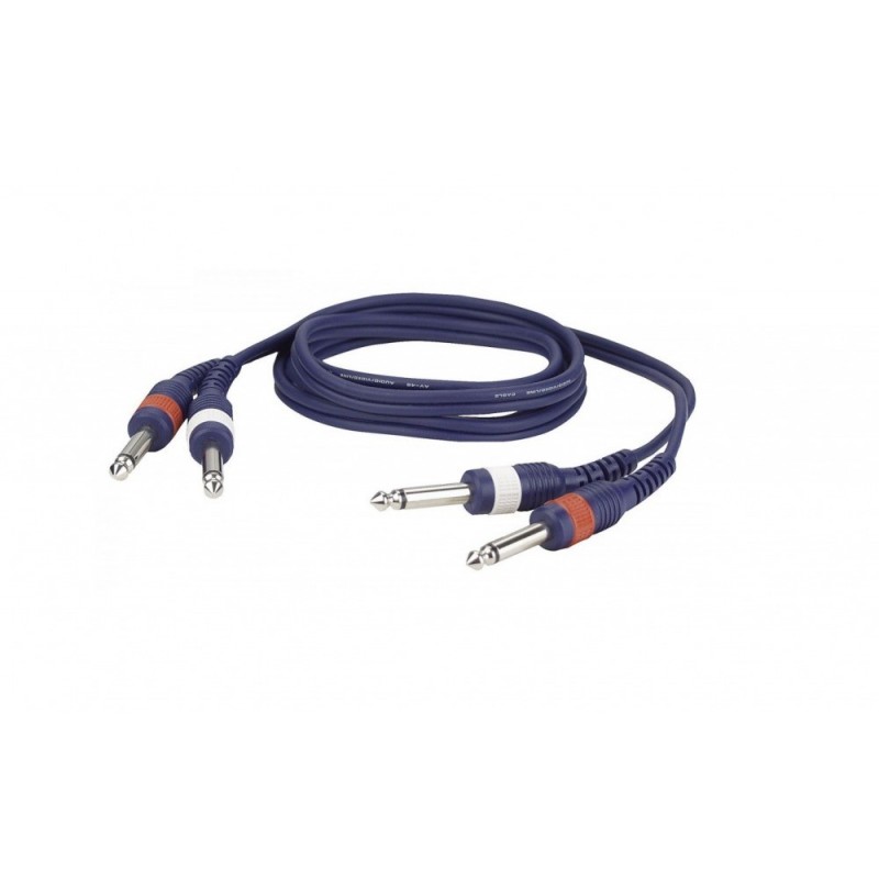 DAP-Audio FL223 - kabel 2x mono Jack - 2x mono Jack 3m