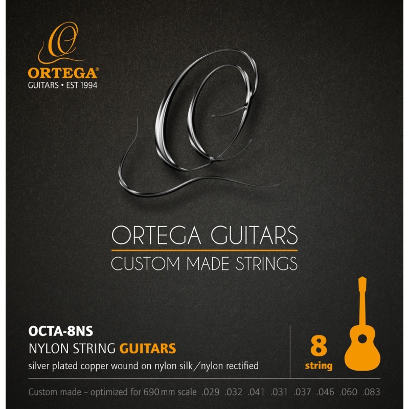 Ortega OCTA-8NS - struny nylonowe do gitary klasycznej - 1 Ortega OCTA-8NS - struny nylonowe do gitary klasycznej - 1