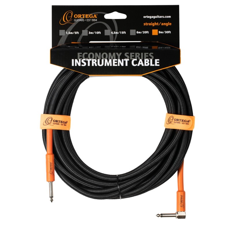 Ortega OECI-30 - kątowy kabel instrumentalny (9 m) - 2 Ortega OECI-30 - kątowy kabel instrumentalny (9 m) - 2
