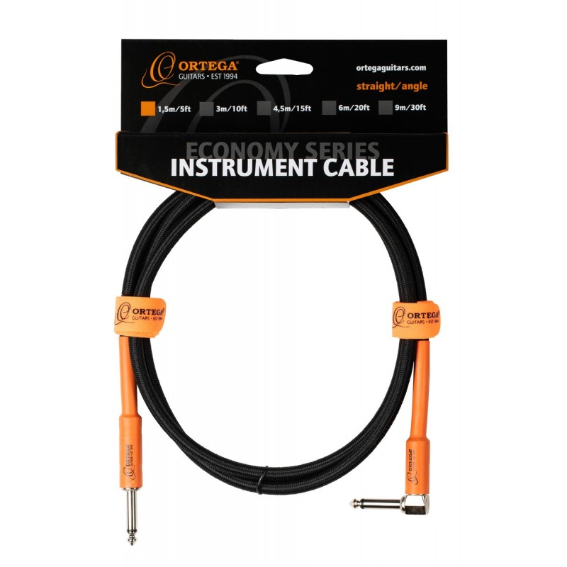 Ortega OECI-5 - kątowy kabel instrumentalny (1,5 m) - 2 Ortega OECI-5 - kątowy kabel instrumentalny (1,5 m) - 2