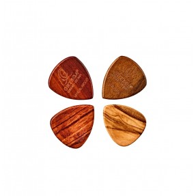 Ortega OGPW-MIX4 - drewniane kostki gitarowe (4 szt.) - 1