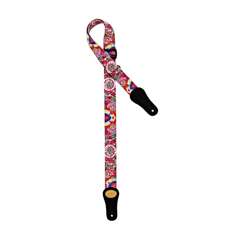 Ortega Keiki KNS-68-U - pasek do ukulele 37 mm "Peace 68" - 1 Ortega Keiki KNS-68-U - pasek do ukulele 37 mm "Peace 68" - 1