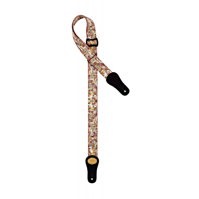 Ortega Keiki KNS-VP-U - pasek do ukulele 37 mm "Voodoo Puppet" - 1