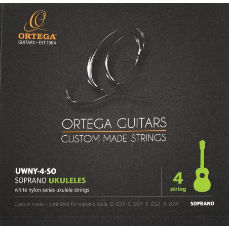 Ortega UWNY-4-SO - struny do ukulele sopranowego - 1