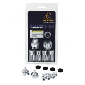 Ortega OSLOPRO-CR - zaczep do mocowania paska gitarowego - 1