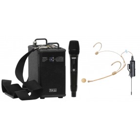 LDM PersonalBox Light V220 H20 - zestaw nagłośnieniowy z mikrofonem do ręki i nagłownym - 1