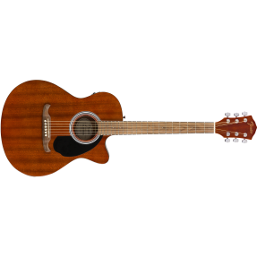 Fender FA-135CE Concert All-Mahogany, Walnut Fingerboard, Natural - 1