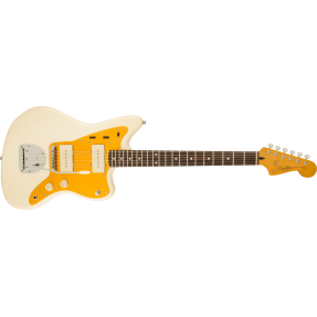 Squier J Mascis Jazzmaster  LF, Gold Anodized Pickguard, Vintage White - 1