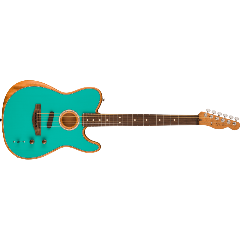 Fender Limited Edition Acoustasonic Player Telecaster  Rosewood Fingerboard, Miami Blue - 1