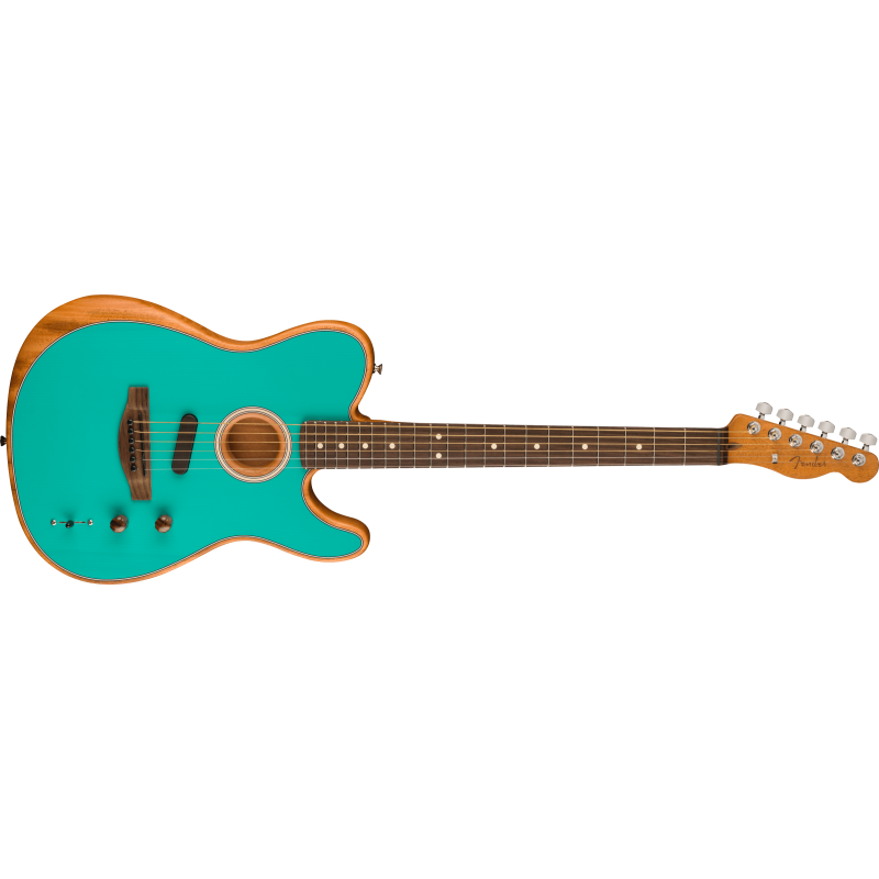 Fender Limited Edition Acoustasonic Player Telecaster  Rosewood Fingerboard, Miami Blue - 3