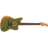 Fender Acoustasonic Player Jazzmaster, Rosewood Fingerboard, Antique Olive - 3