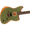 Fender Acoustasonic Player Jazzmaster, Rosewood Fingerboard, Antique Olive - 4