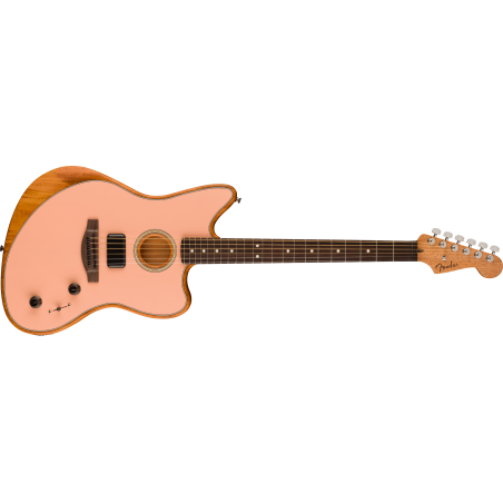 Fender Acoustasonic Player Jazzmaster  Rosewood Fingerboard, Shell Pink - 1