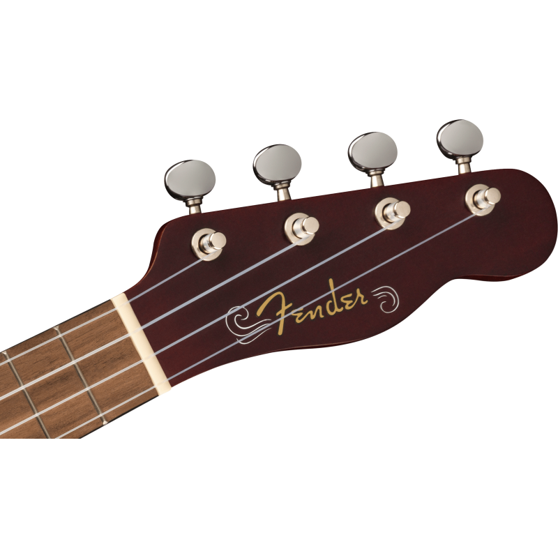 Fender Venice Soprano Uke, Walnut Fingerboard, 2-Color Sunburst - 5