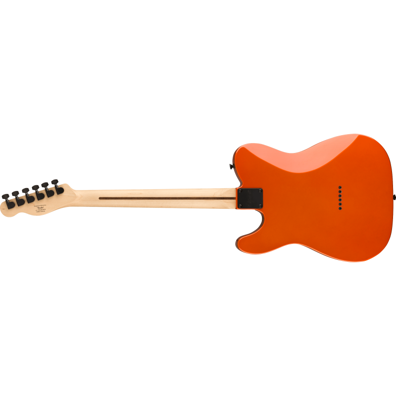 Squier FSR Affinity Series Telecaster HH, LF, Black Pickguard, Matching Headstock, Black Hardware, Metallic Orange - 2