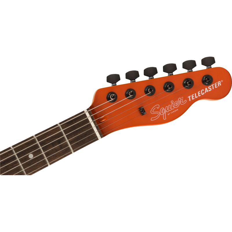 Squier FSR Affinity Series Telecaster HH, LF, Black Pickguard, Matching Headstock, Black Hardware, Metallic Orange - 5