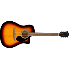 Fender FA-125CE Dreadnought, Walnut Fingerboard, Sunburst - 1