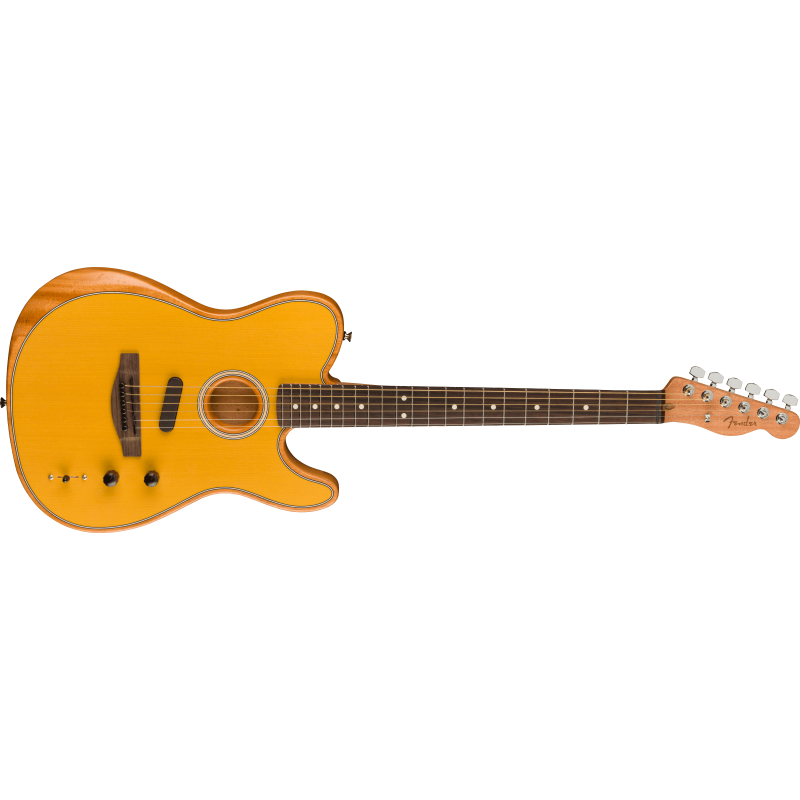 Fender Acoustasonic Player Telecaster  Rosewood Fingerboard, Butterscotch Blonde - 3