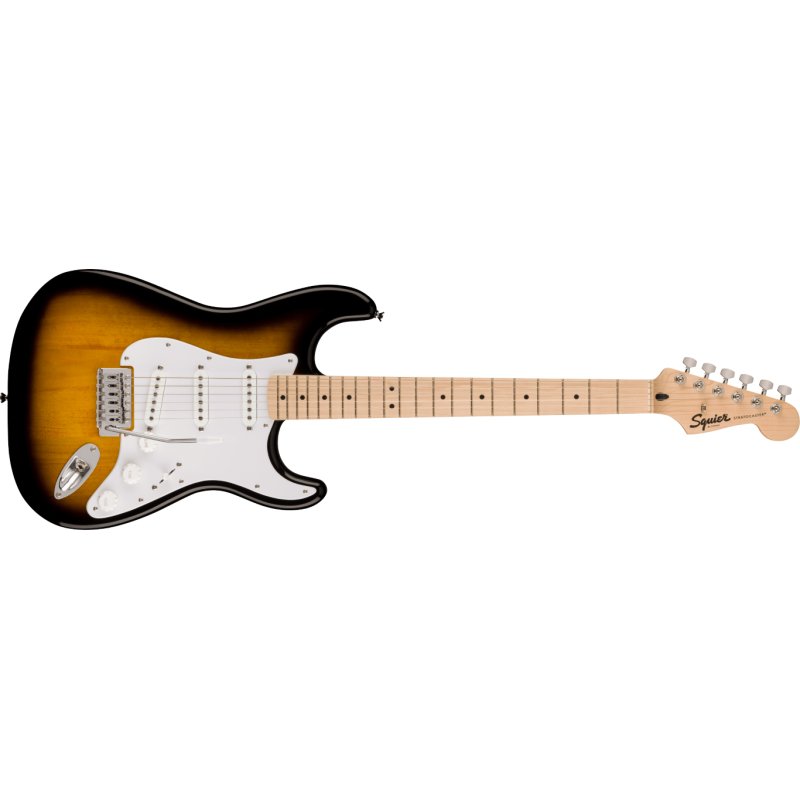 Squier Sonic Stratocaster  MF, White Pickguard, 2-Color Sunburst - 1