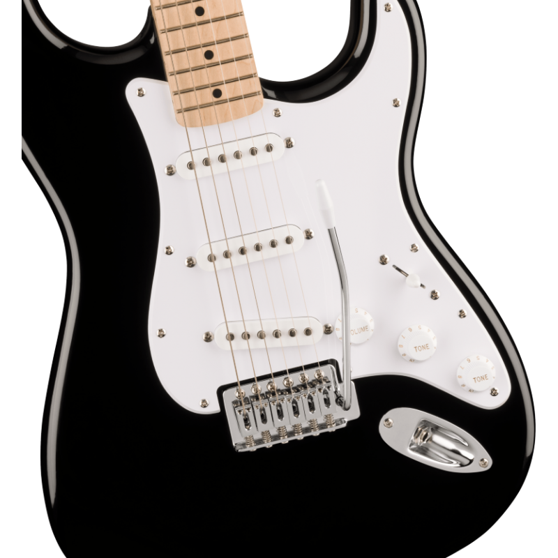 Squier Sonic Stratocaster  MF, White Pickguard, Black - 3