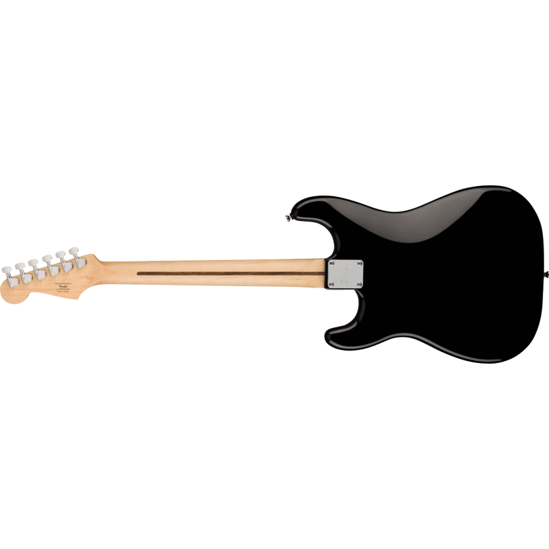 Squier Sonic Stratocaster HT H, LF, Black Pickguard, Black - 2