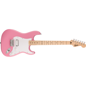 Squier Sonic Stratocaster HT H, MF, White Pickguard, Flash Pink - 1