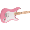 Squier Sonic Stratocaster HT H, MF, White Pickguard, Flash Pink - 4