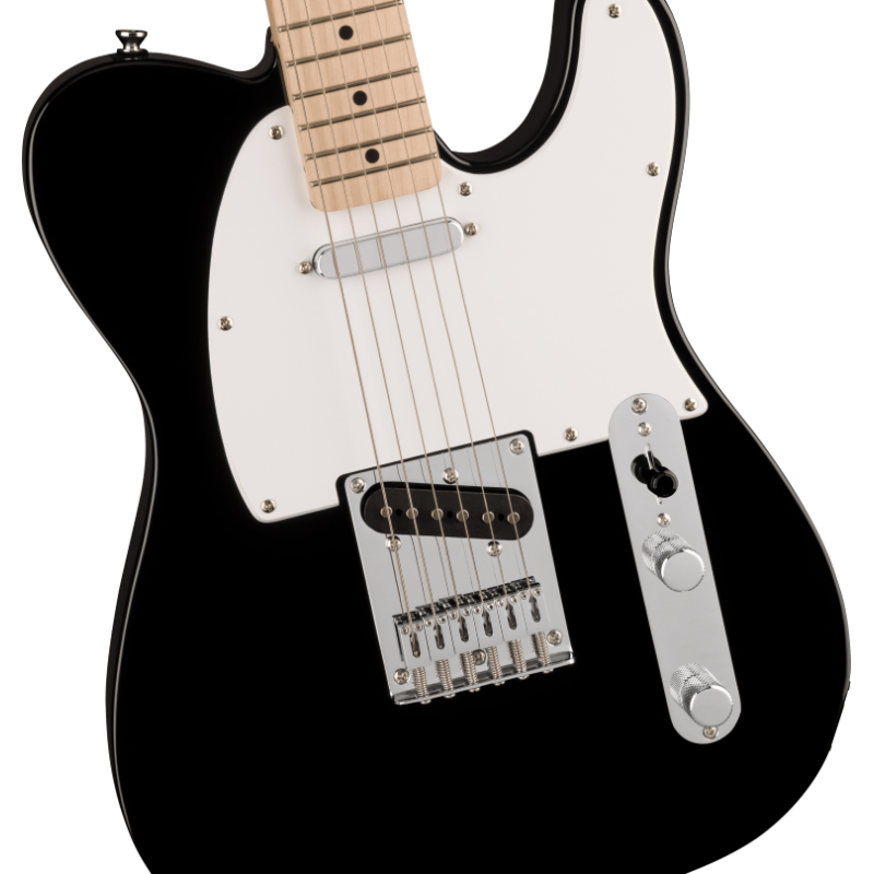 Squier Sonic Telecaster  MF, White Pickguard, Black - 3