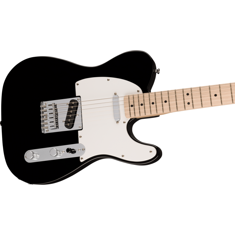 Squier Sonic Telecaster  MF, White Pickguard, Black - 4