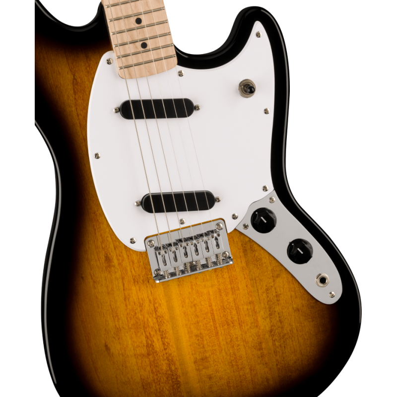 Squier Sonic Mustang  MF, White Pickguard, 2-Color Sunburst - 3