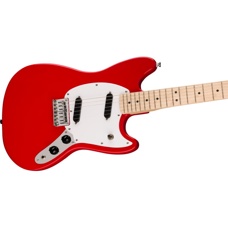 Squier Sonic Mustang  MF, White Pickguard, Torino Red - 4